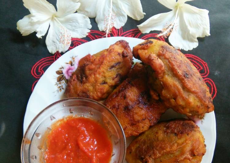 Steps to Prepare Super Quick Homemade Stuffed teasel gourd pakoda