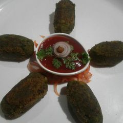 A picture of Green kabab.