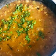 Aloo chana masala A picture of Aloo chana masala.