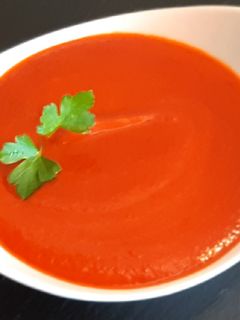 Una foto de Coulis de pimientos del piquillo
