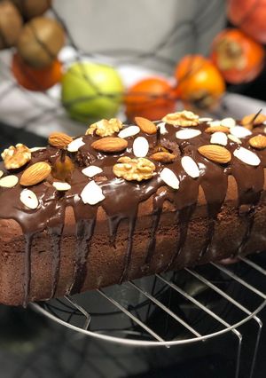 Une photo de Cake aux poires entières