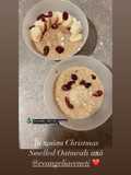 Christmas smelling oatmeal