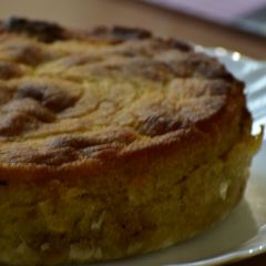 A picture of Sweet potatoes charred pitha /cake.