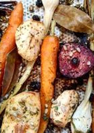 Une photo de Brut de légumes rôtis