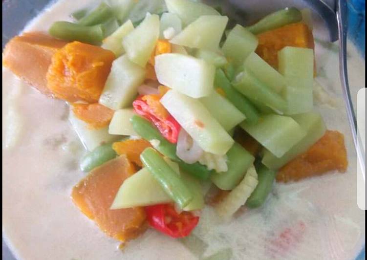 Bahan memasak Sayur santan 2 labu, Enak