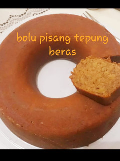 Foto resep Bolu pisang tepung beras (gluten free banana cake)🍌