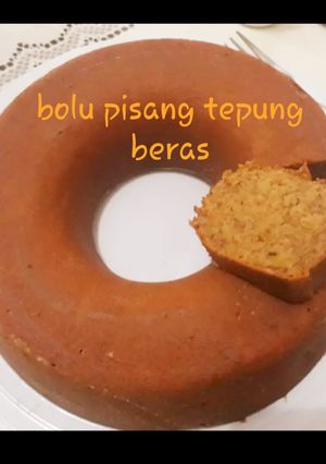 Foto resep Bolu pisang tepung beras (gluten free banana cake)🍌