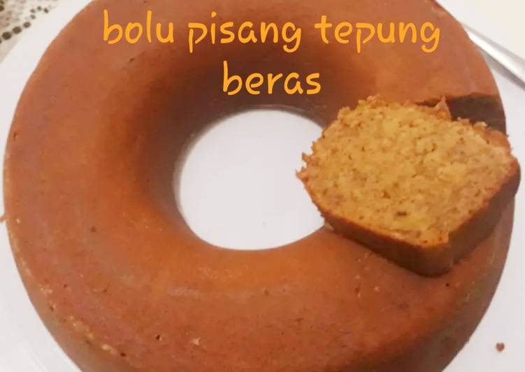 Bolu pisang tepung beras (gluten free banana cake)🍌