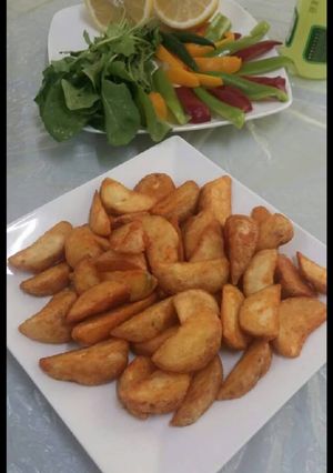 صورة لوصفة بطاطا ودجز