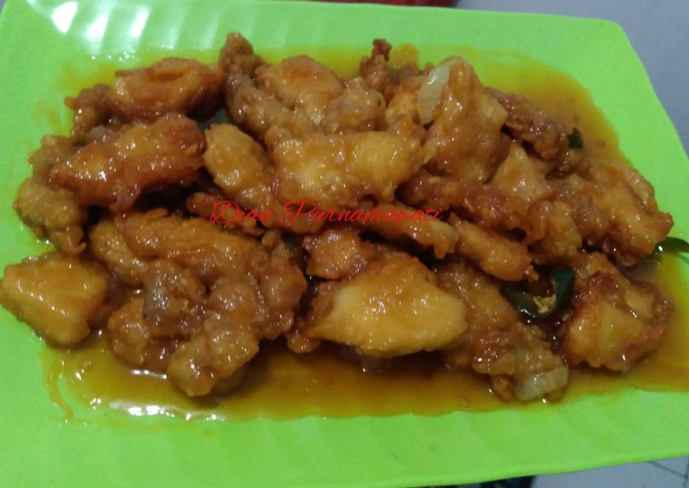 Ayam Goreng Tepung Saos Lemon