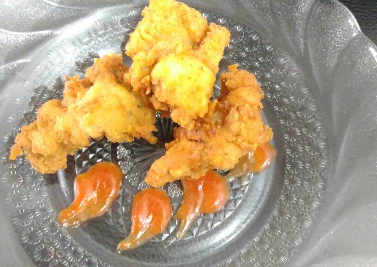 Resep Ayam pop tepung 🍗🍗, Enak Banget