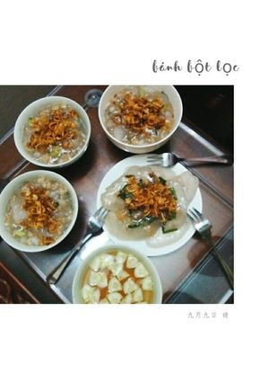Hình của món Bánh bột lọc tôm thịt.