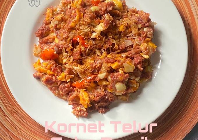 Cara Gampang Membuat Kornet Telur Cabe Rawit Anti Gagal