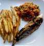 Easy Way Make Recipe Potato chips,grilled fish and egg sauce that is Can Pamper Your Tongue, Addictive}