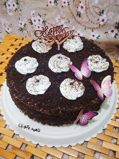 عکسی از دستور کیک دبل چاکلت خوشمزه🥧🥰