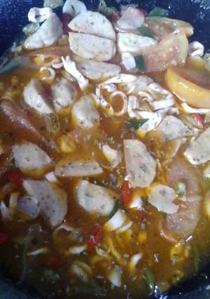Foto resep Cumi Bakso Pedas Manis