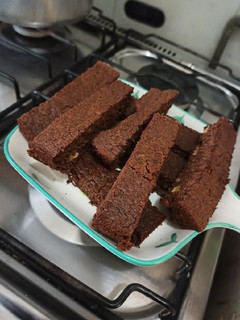 Una foto de Brownie chocolatoso saludable
