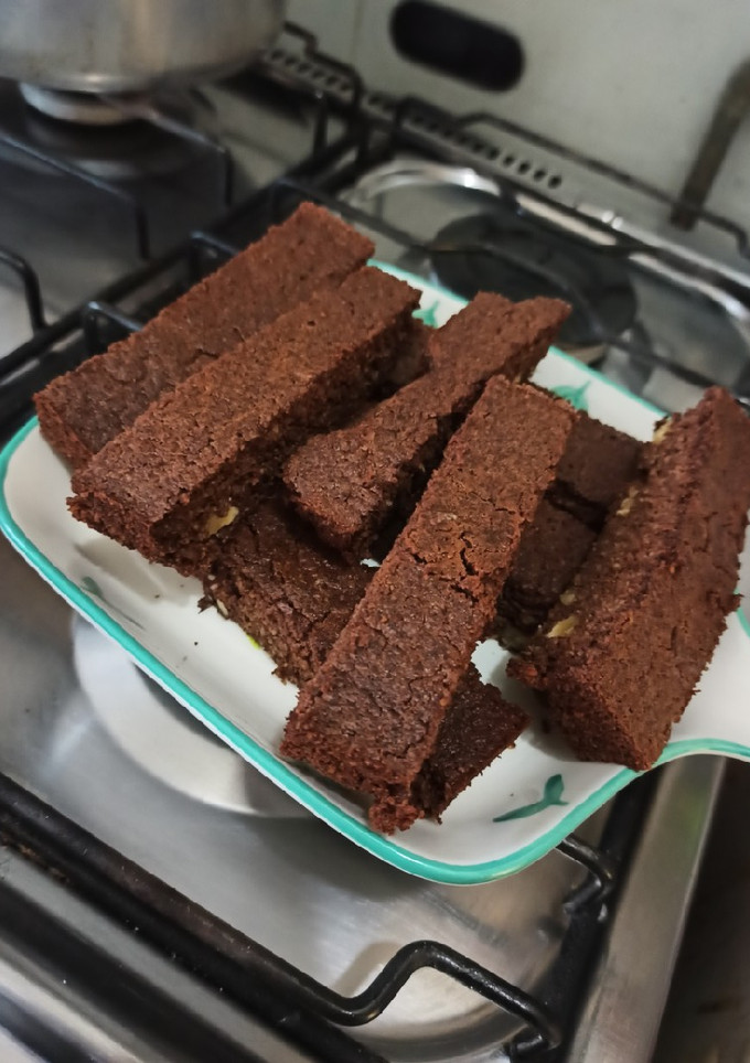Una foto de Brownie chocolatoso saludable