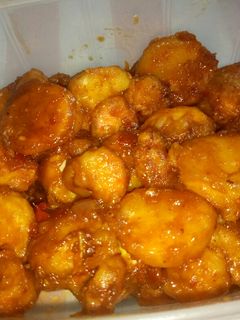 Foto resep Egg tofu & udang saus padang