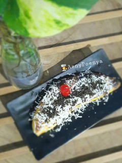 Foto resep Pisang bakar penyet coklat keju