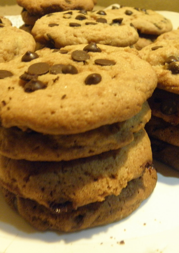 Una foto de Cookies de miel y chips de chocolate