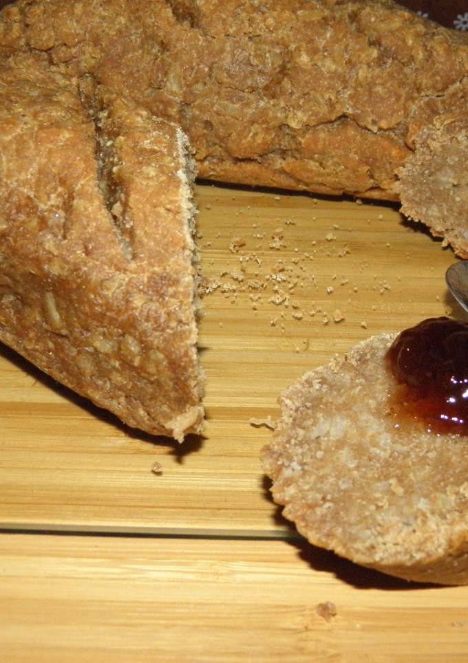 Una foto de Pan de harina integral y arroz integral
