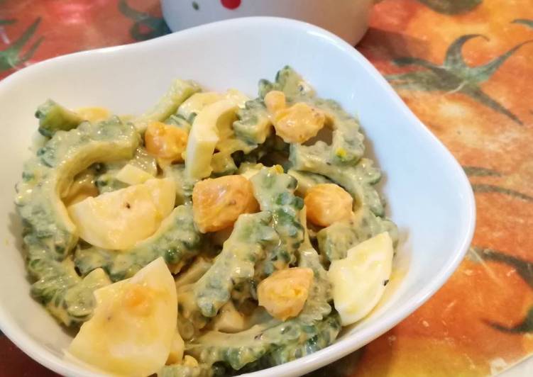 Resep Salad Pare Telur saus Mayones | Bahan Membuat Salad Pare Telur saus Mayones Yang Enak Dan Lezat