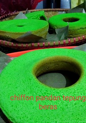 Foto resep Chiffon pandan tepung beras