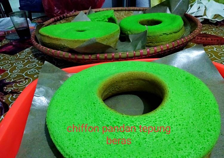 Resep masakan Chiffon pandan tepung beras | Resep Bumbu Chiffon pandan tepung beras Yang Enak Dan Lezat