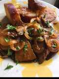 Seitan de Cebolada com Batata Doce