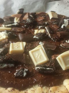 Una foto de Pizza de chocolates