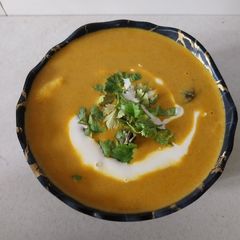 A picture of Creamy Arbi Curry.