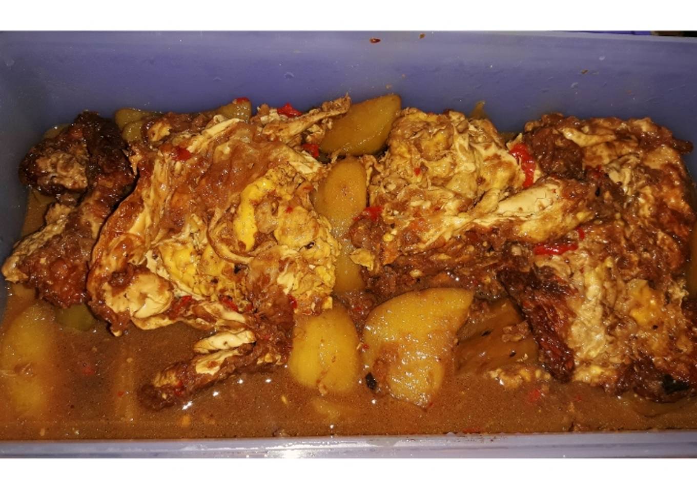 Semur Telur Kentang Enak