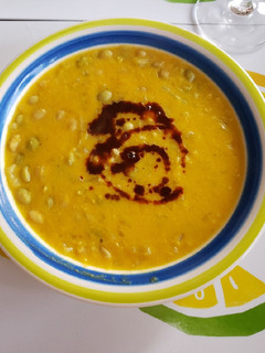Una foto de Porotos con mazamorra (porotos granados)