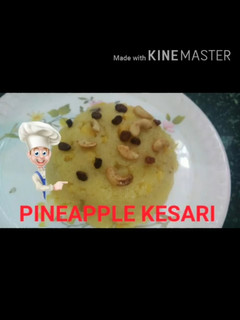 பைனாப்பிள் கேசரி (Pineapple kesari recipe in tamil) செய்முறை முக்கிய புகைப்படம்