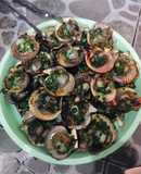 Sò quạt nướng mỡ hành