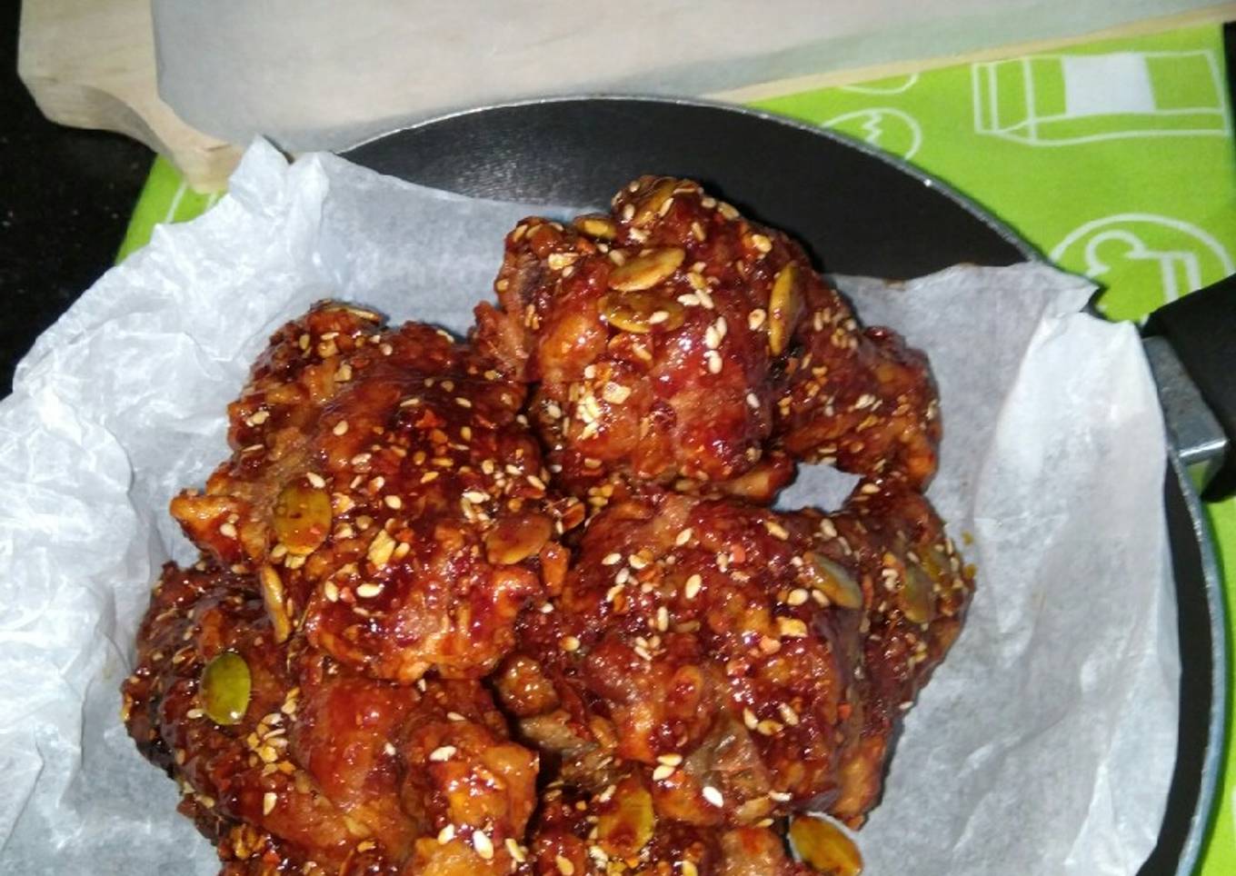 Korean Spicy Honey Butter Fried Chicken