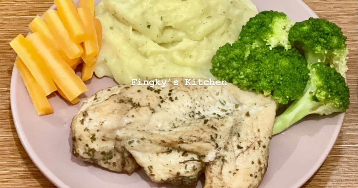 Resep Grilled Chicken With Mashed Potato Oleh Fingky S Kitchen Cookpad