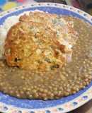 Lentejitas bebé con torrejitas de lomito de caballa