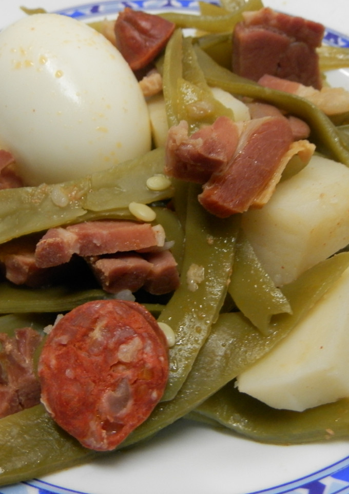 Una foto de Judías verdes con jamón serrano