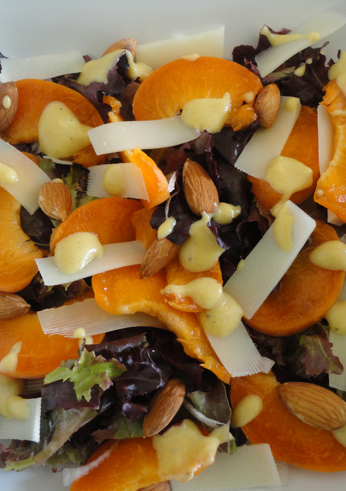 Una foto de Ensalada de albaricoques
