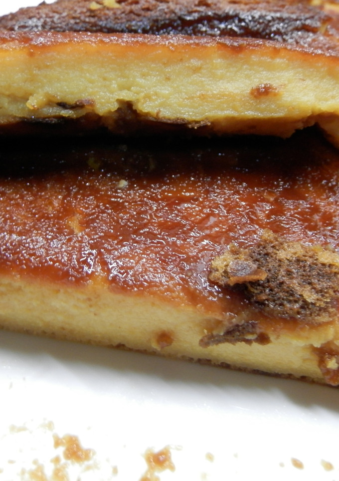 Una foto de Tarta de melocotón en almíbar