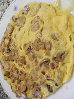 Una foto de Tortilla de champiñones