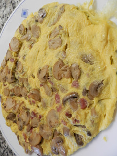 Una foto de Tortilla de champiñones