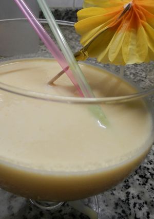 Una foto de Copa de melocotón 