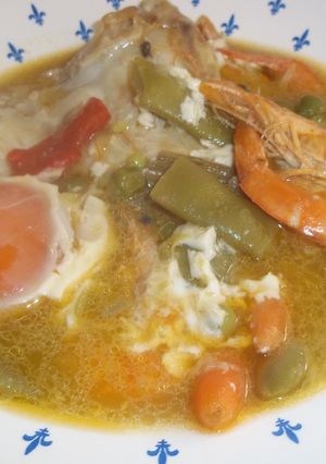 Una foto de Guiso de verduras con pescado