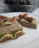 Budín de salvado de trigo con higos para dieta