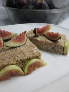 Una foto de Budín de salvado de trigo con higos para dieta