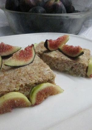 Una foto de Budín de salvado de trigo con higos para dieta