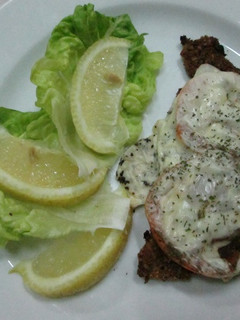 Una foto de Milanesas a la napolitana dietéticas